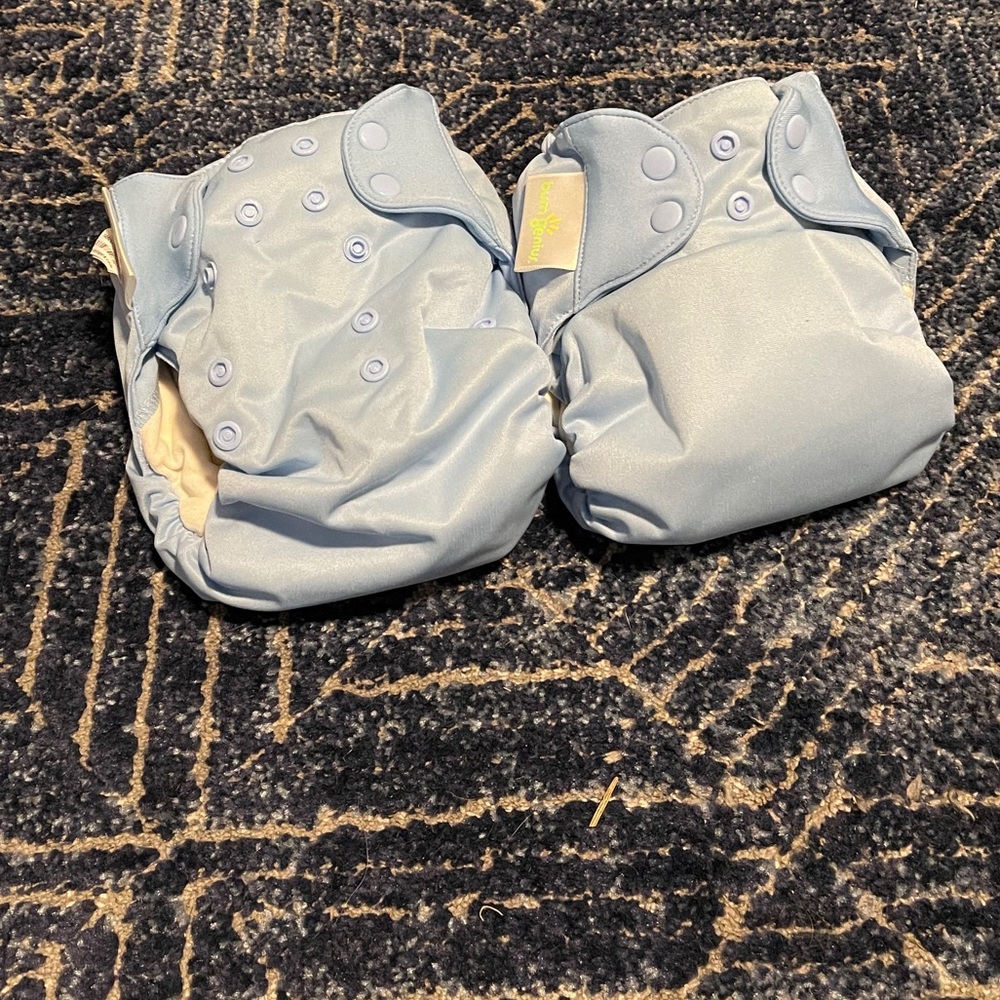 Bumgenius organic cloth diaper - Blue (2)